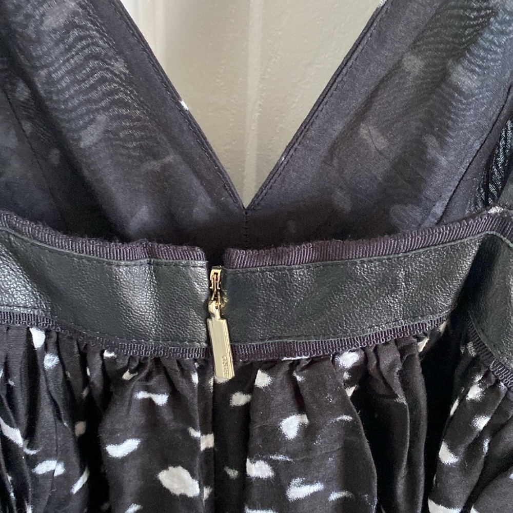 Bird by Juicy Couture Black and White Plunging Neckline Dress Women's Size 4 - Picture 6 of 9